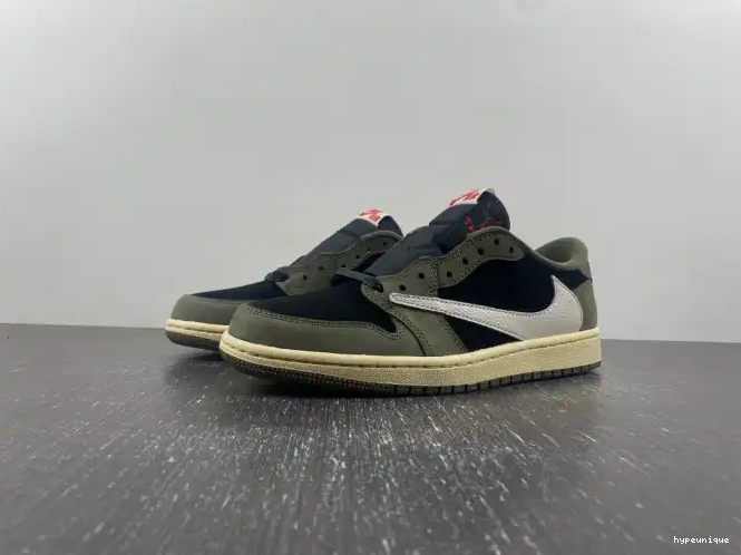 HYPE X 'BLACK SP JORDAN OLIVE' LOW TRAVIS 1 DM7866-002 SCOTT AIR OG 0527